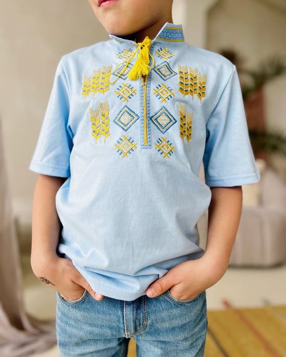 Футболка вишиванка для хлопчика, вишита футболка для хлопчика,