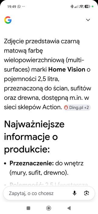 Czarna matowa wielopowierzchniowa farba