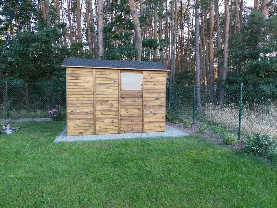 Domek Narzędziowy Drewniany 220x283 Wysyłka Cała Polska