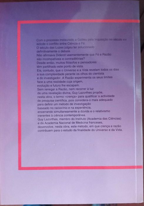 Livro - Crença e Razão de Guy Lazorthes