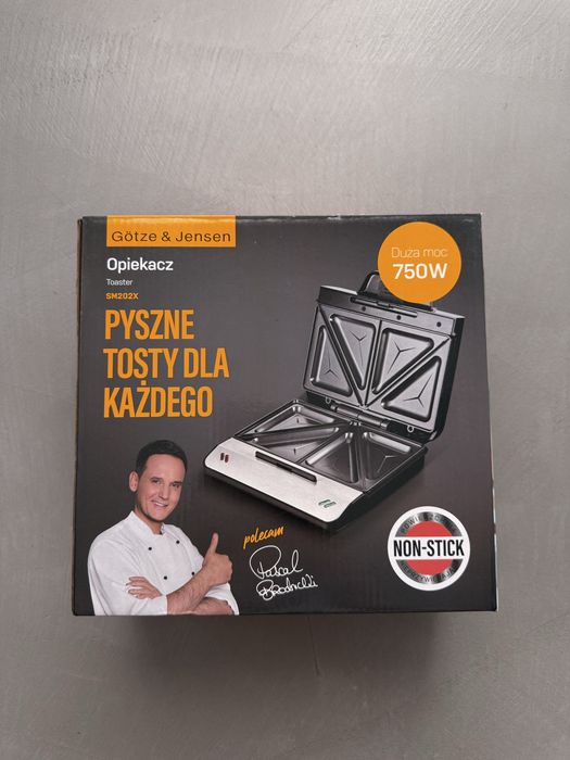 Opiekacz do kanapek GÖTZE & JENSEN SM202X – NOWY, NIEUŻYWANY