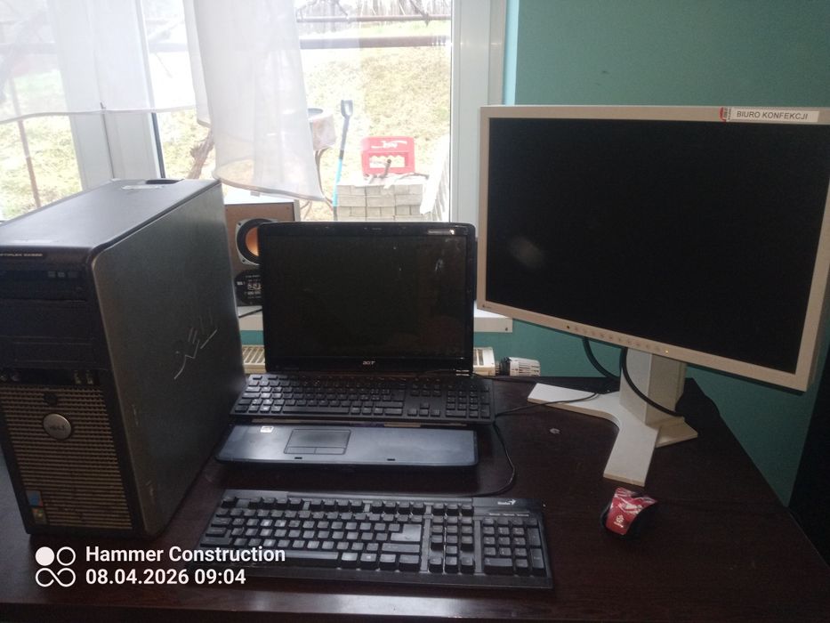 Komputer Dell optiplex gx620 laptop Acer aspire 7530 i akcesoria