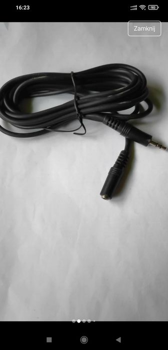 Zestaw kabli minijack USB kabel internetowy.
