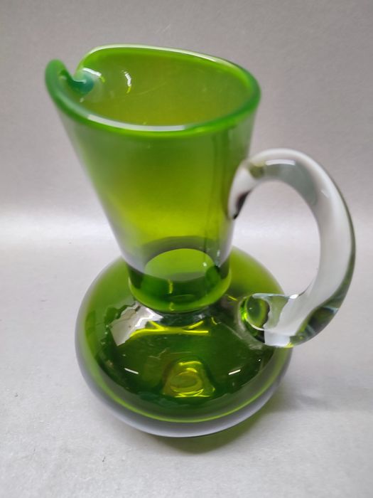 Dzbanek Ząbkowice Fiedorowicz butelkowa zieleń PRL