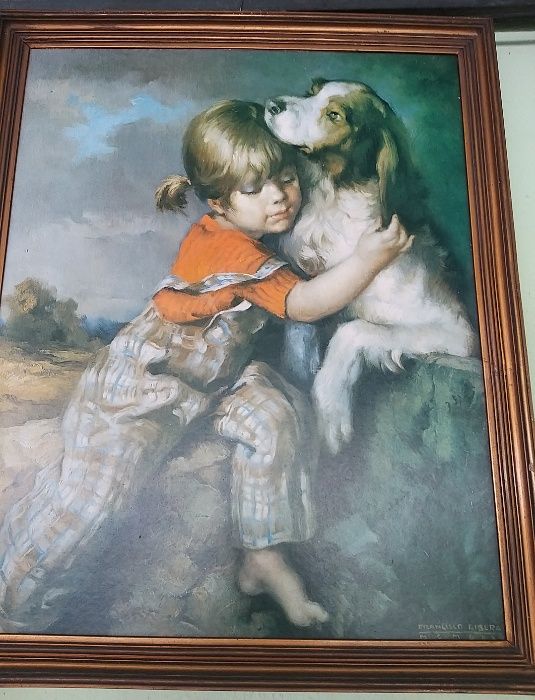 Quadro Francisco Ribera + quadro paisagem