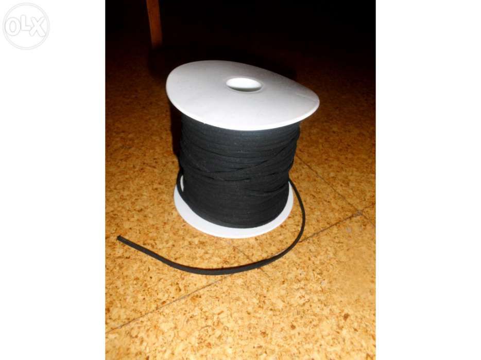 Rolo de Fio preto para pulseiras e colares