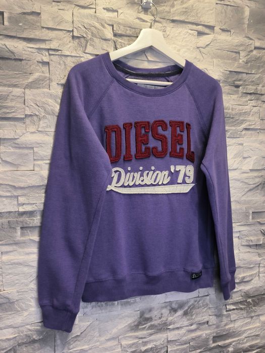 Bluza Diesel Duże Logo Fioletowa