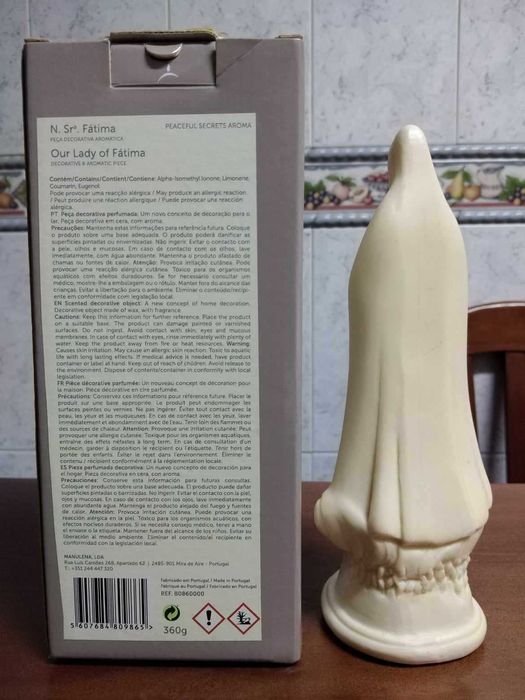 Nossa Senhora de Fátima em cera