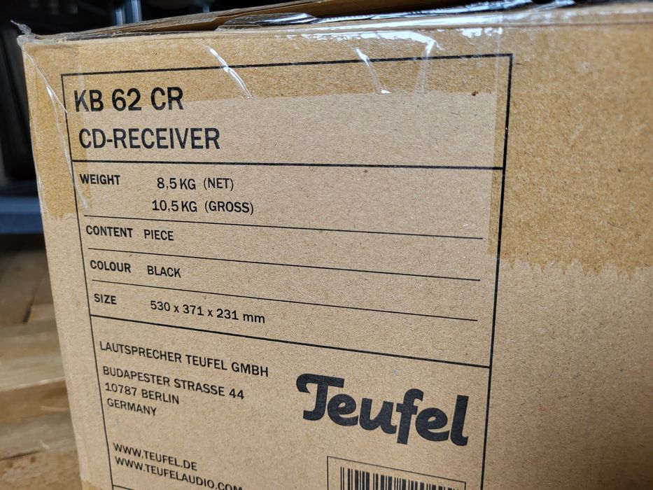 Nowy Amplituner CD BT DAB+ Teufel KB 62 CR pilot