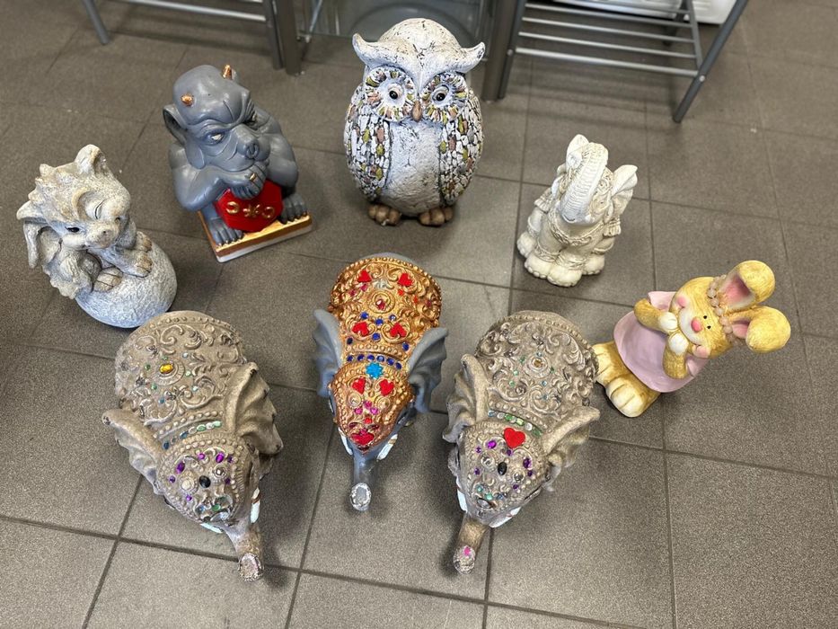 Figurki ogrodowe - możliwy transport