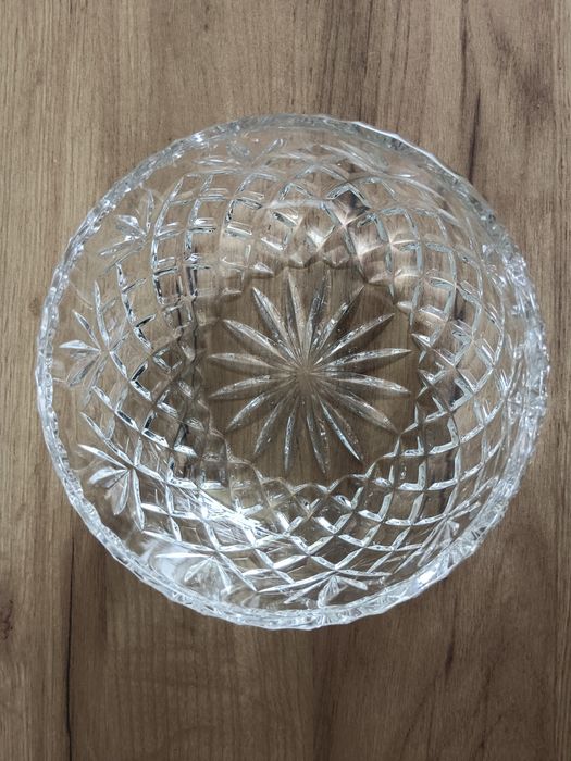 Kryształowa misa PRL stare szkło
