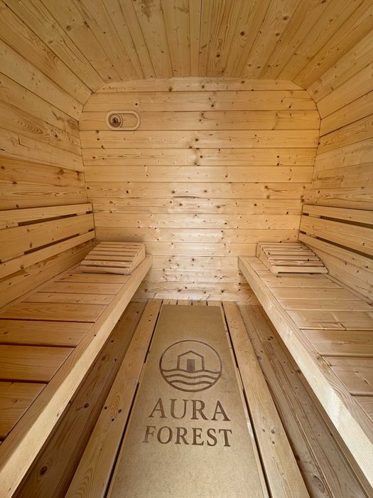 Sauna ogrodowa Studio Quadro RELAX 270 cm | Taras + piec do wyboru | Od ręki