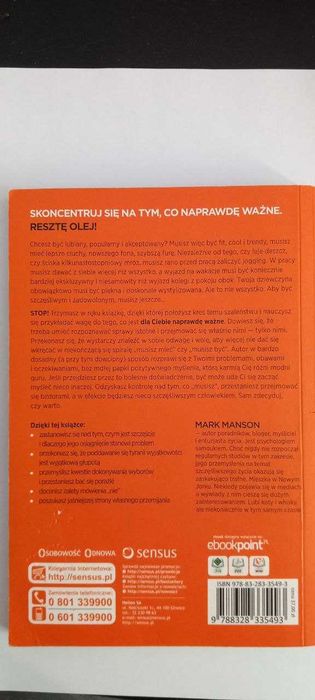 "Subtelnie mówię FUCK" Mark Manson