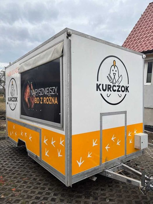 Przyczepa gastronomiczne kurczak z rożna