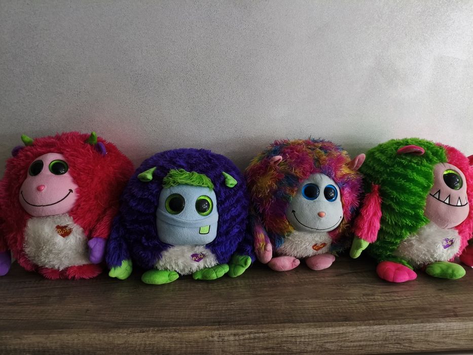 4 x DUŻE maskotki Monstaz Trixie