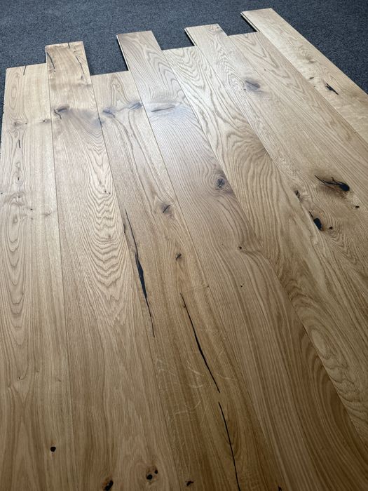 Deska Drewniana Dąb Rustic SCH 15x150x2000mm,4faza, OLEJ UVx2, od ręki 1000m2