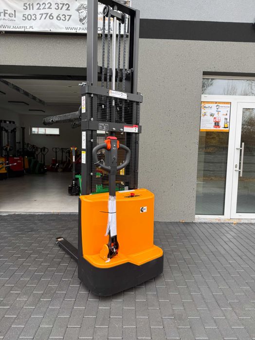 Paleciak elekryczny masztowy podnośnikowy sztaplarka 1200kg 1500kg