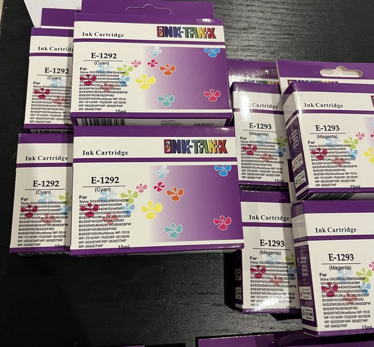 19 Tinteiros compatíveis  EPSON T1291/2/3/4
