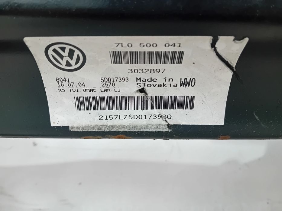 Charriot trás VOLKSWAGEN Touareg (7L)