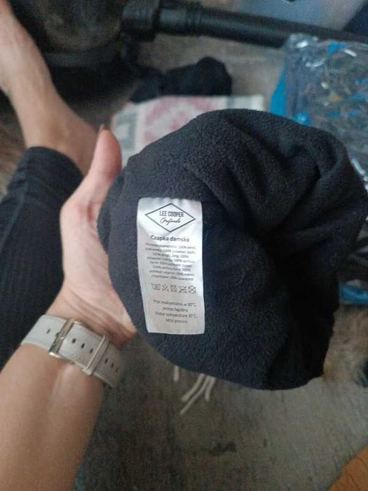 Czapka czarna Lee Cooper