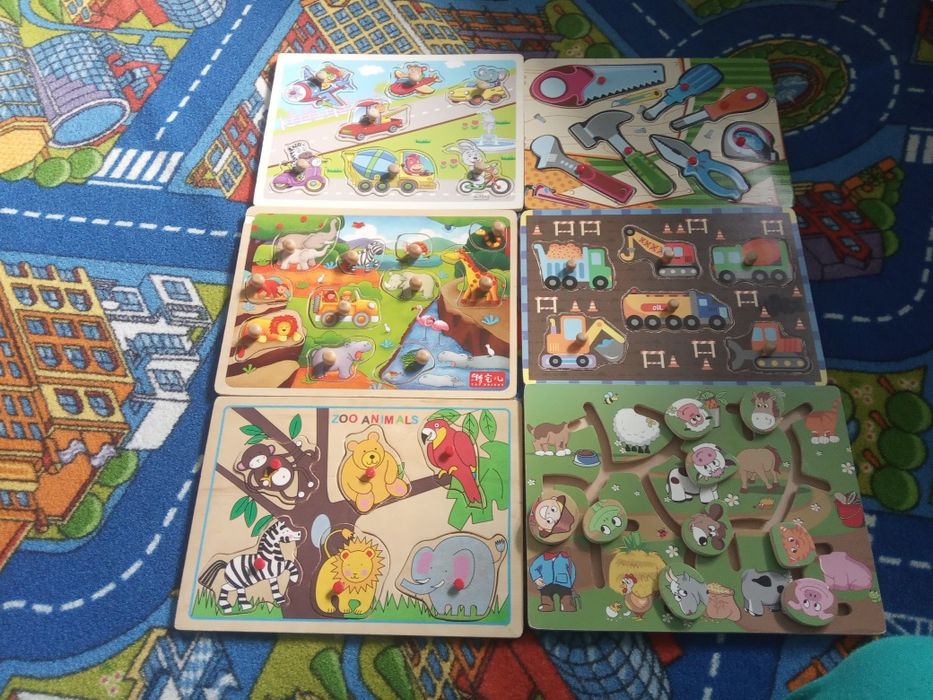 Układanki drewniane