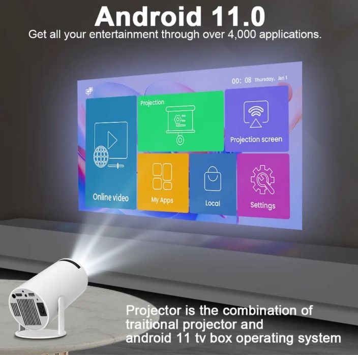Projetor 4K android
