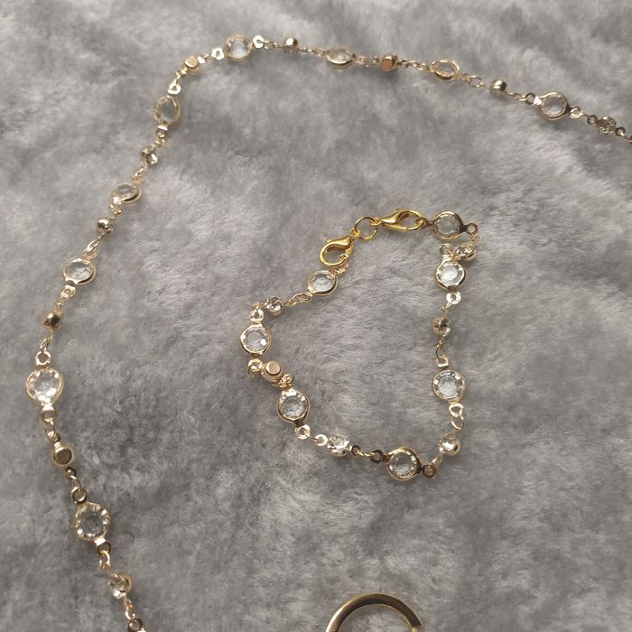 Komplet biżuterii długi naszyjnik