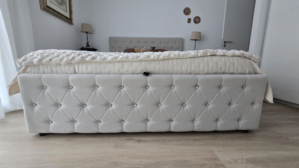 Cama sommier + cabeceira + colchão NOVO