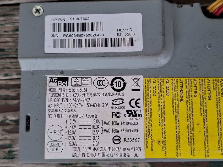 Fontes Alimentação PC