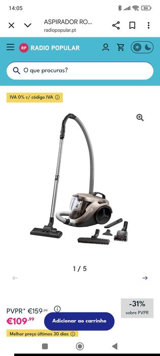 Aspirador Rowenta RO3786EA cyclonic 3A