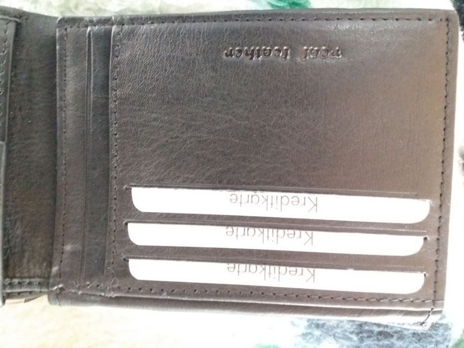 Portfel skórzany męski nowy