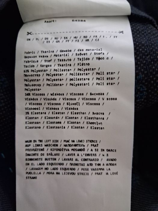 Spodnie czarne  Lavard materiałowe męskie chinos  42/44