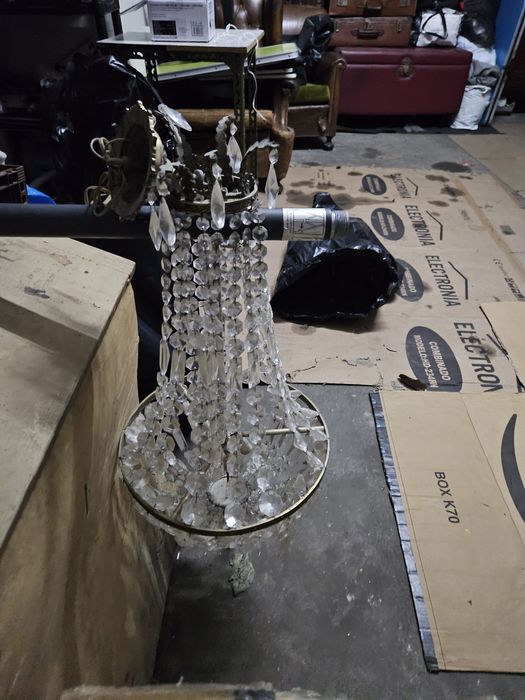 Candeeiro de teto de vidro - antigos