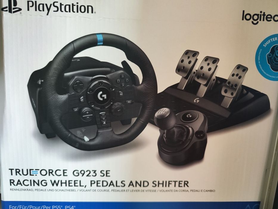 Kiierownica Logitech G923SE  + shifter oraz Stojak na Kierownice PS5 + PC.
