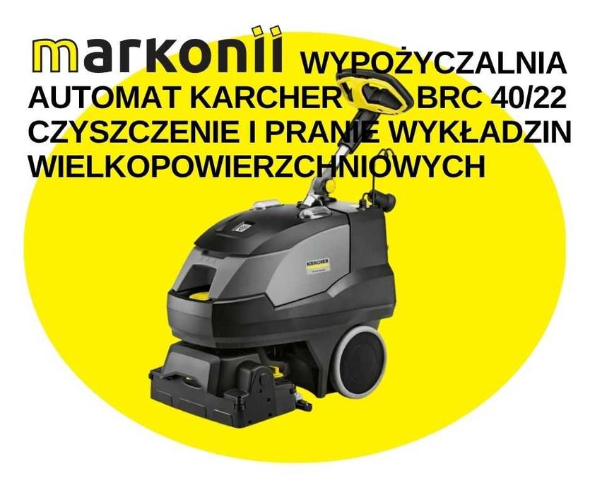 Wynajem Karcher BRC 40/22 do prania wykładzin - duże powierzchnie