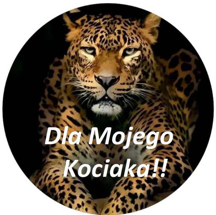 Oplatek na tort Urodziny Kot Gepard Pantera