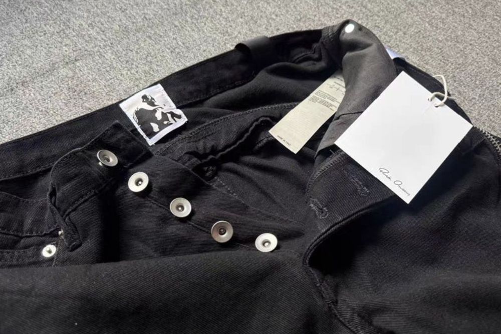 Джинсы клеш flared jeans Rick Owens black
