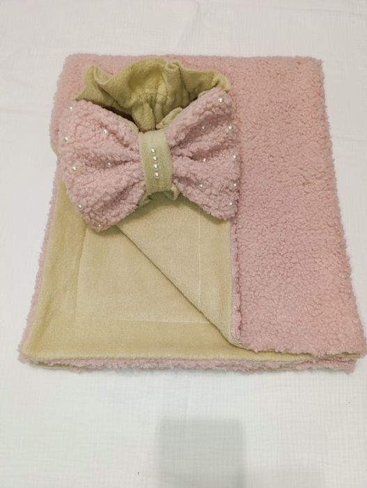 Плед конверт на виписку Тедді баранчик букле на виписку