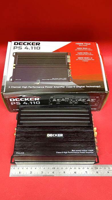 Підсилювач Decker PS 4.110 — 4-канальний, потужний і компактний