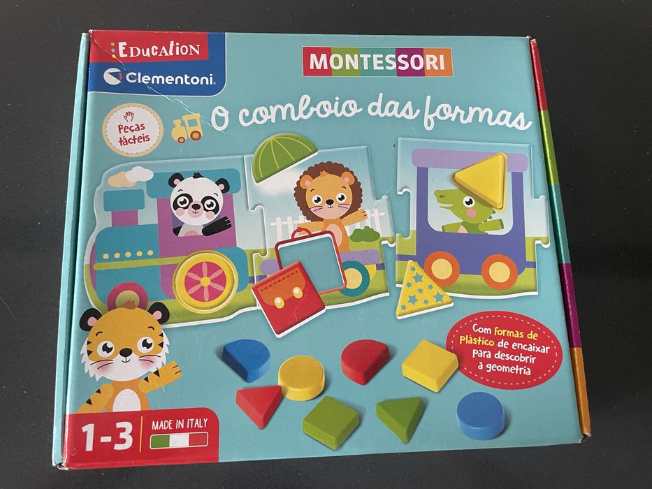 Jogo Educativo Clementoni Montessori - O Comboio das Formas (Novo / Selado)