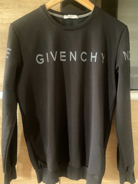 Стильний чорний світшот givenchy paris (m) — унісекс