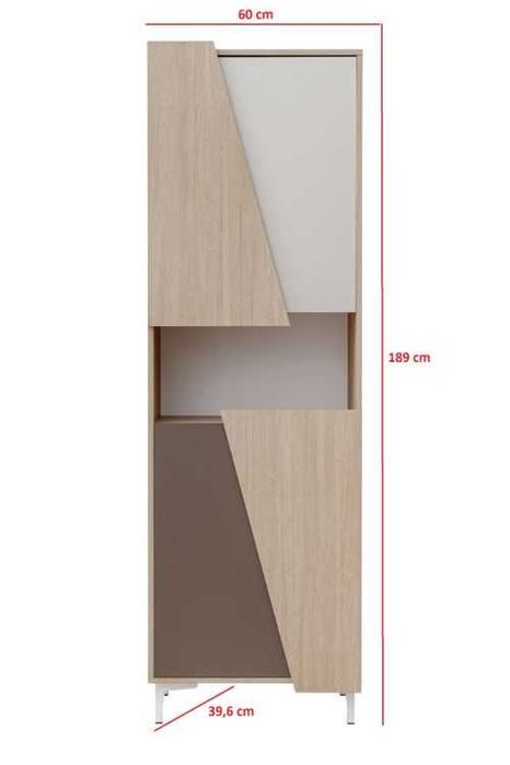 Komoda, witryna, wys 189cm - nowa