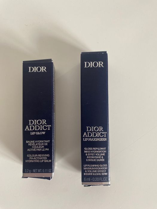 DIOR ADDICT Lip Glow 000 Universal Clear & Lip Maximizer 001 Pink – NOWE