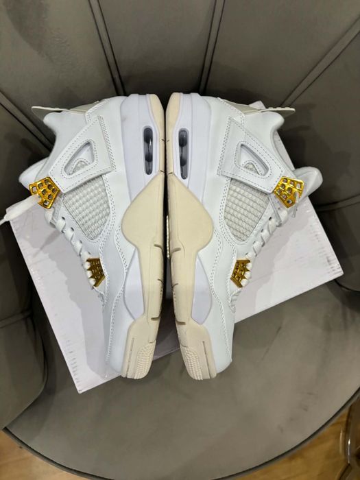 buty jordan 4 gold metalic