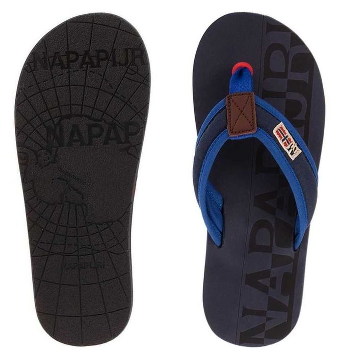 Nowe japonki klapki męskie Napapijri 44 Navy Blue