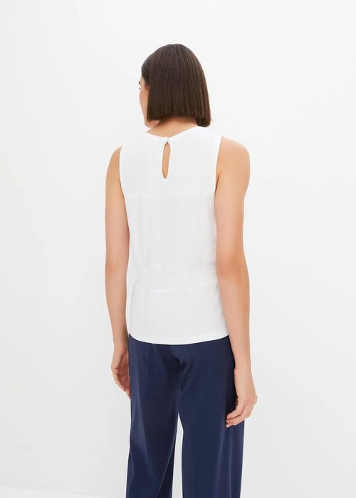 B.P.C top damski bez rękawów biały r.44/46