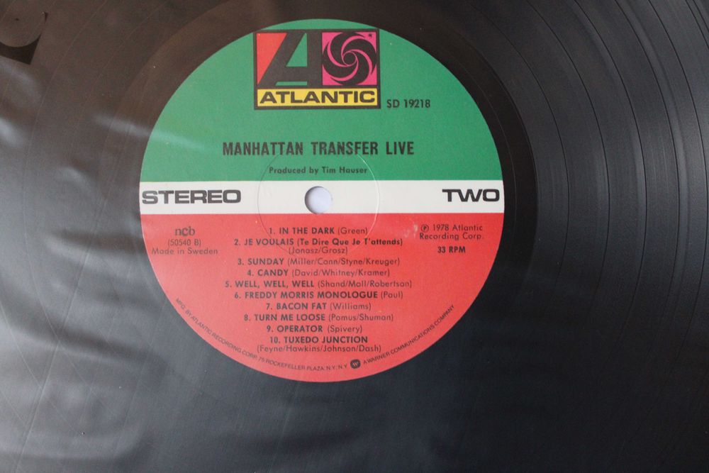 The Manhattan Transfer - Live - winyl - Atlantic Sweden z 1978 roku - stan EX / DB