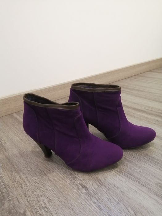 Botins Blanco em nobuck roxo tamanho 36 (pequeno)