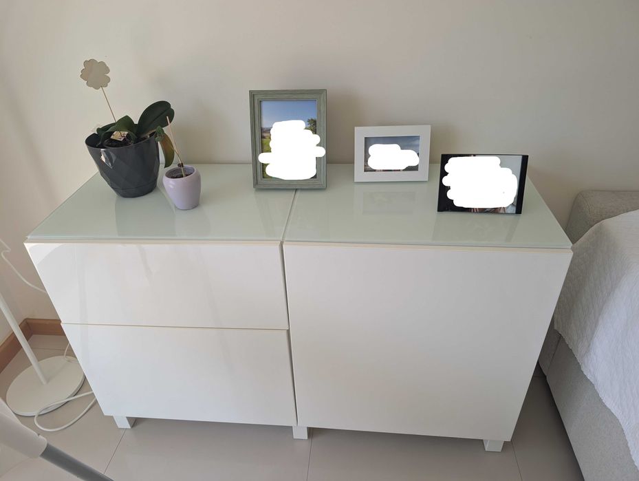 Composição Móvel de TV com Vitrine [IKEA BESTÅ]
