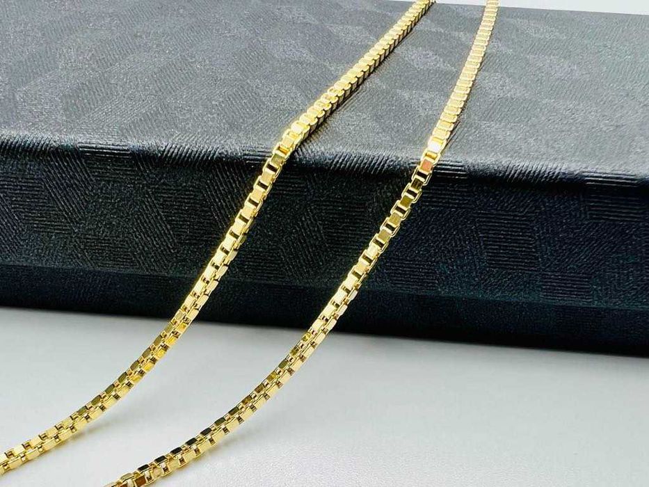 Złoty Łańcuszek 585 Kostka 50 cm